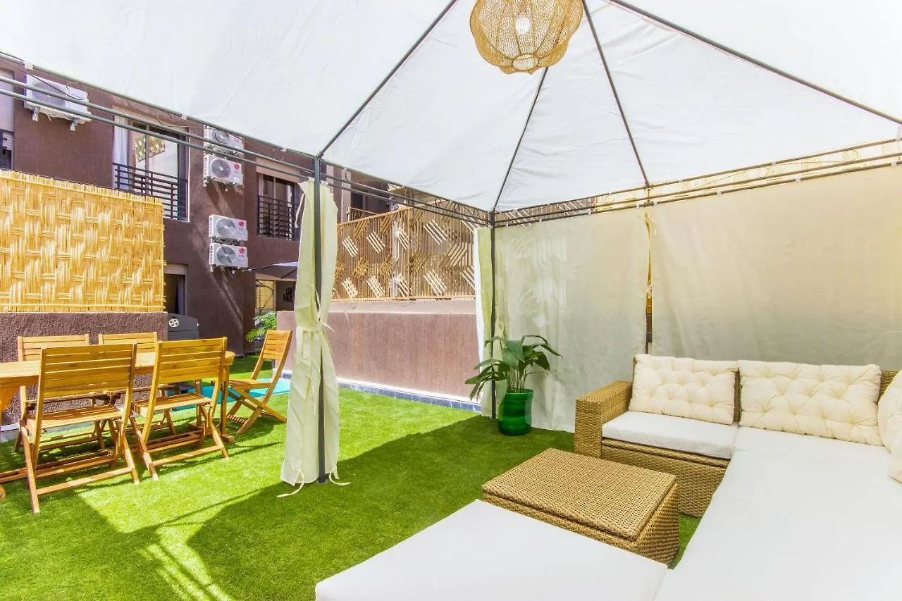 Apartment Ferienwohnung New!, Jardin Prive, Transats, Barbecue Marrakesch Marokko